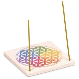 Wierookhouder zandsteen Flower of Life